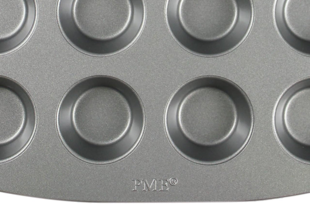CSB111 Antihaftbeschichtete Mini-Muffinform Mit 24 Löchern Aus Karbonstahl, Edelstahl, Silver, 39.4 X 24.6 X 2.1 Cm Matrite si tavi pentru copt Naty Shop