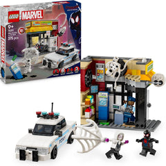 LEGO | Marvel Spider-Verse: Miles Morales vs. Spot - Superhelden Spielset mit Spielzeug Auto - 4 Minifiguren und Mini-Markt - Kreatives Geschenk für Jungen und Mädchen ab 9 Jahren - 76311