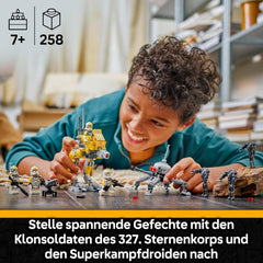 LEGO Star Wars Klonsoldaten des 327. Sternenkorps Battle Pack - Spielzeug für Kinder ab 7 Jahren - Minifiguren zum Bauen und Sammeln - Kreatives Geschenk für Jungen und Mädchen - 75431