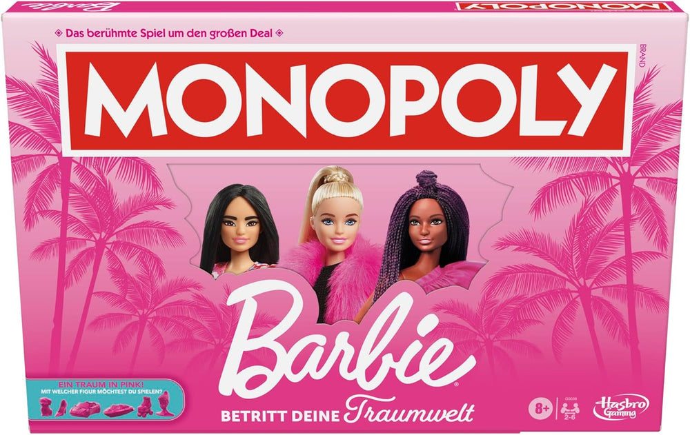 Ediția Barbie, jocul de societate clasic inspirat de lumea viselor lui Barbie și de aventurile ei, este un joc original pentru copii și adolescenți.