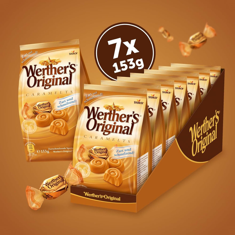 Carameluri – 2 x 7 x 153g (14 x 153g) – Dulciuri caramelizate care se topesc în gură
