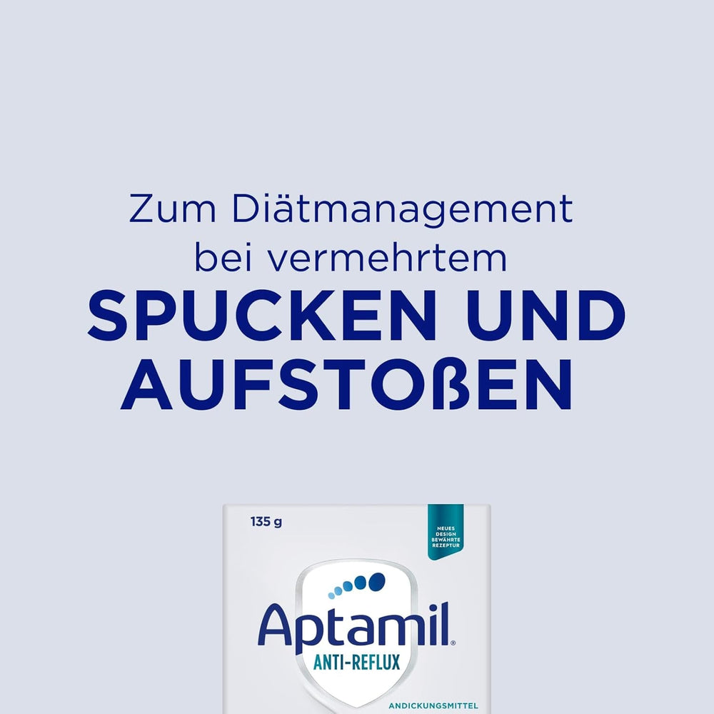 Aptamil Anti-Reflux - Formulă completă de la naștere, pentru gestionarea dietei, pentru vomă și regurgitație, hrană pentru bebeluși, lapte praf, 6 x 135 g