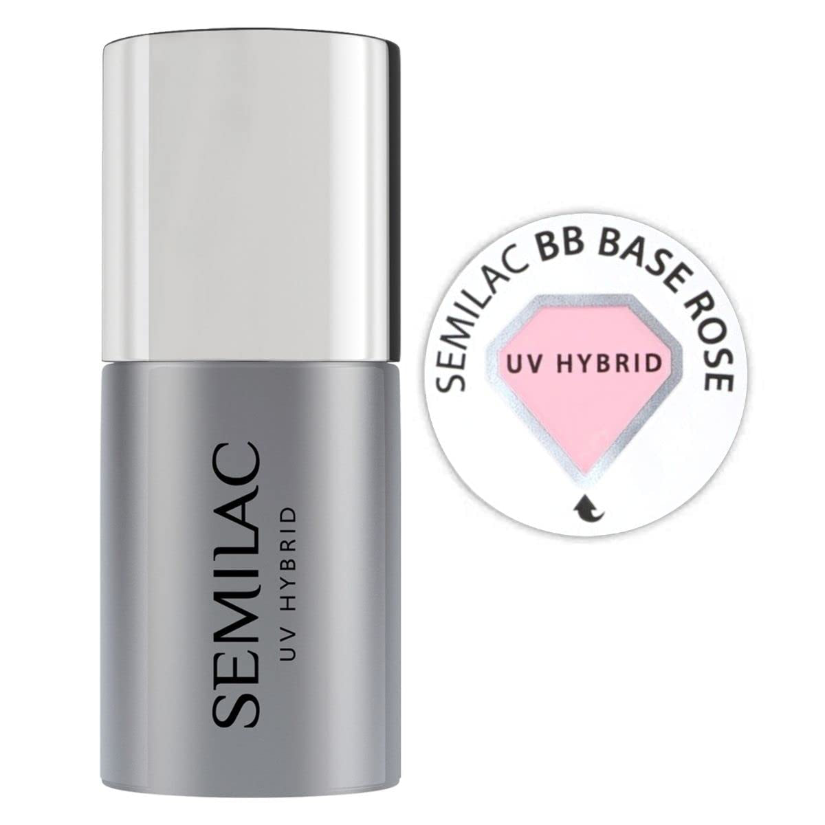 Bază de ojă UV Semilac Pure&Clean 7 ml – Bază hibridă autonivelantă pentru unghii sensibile