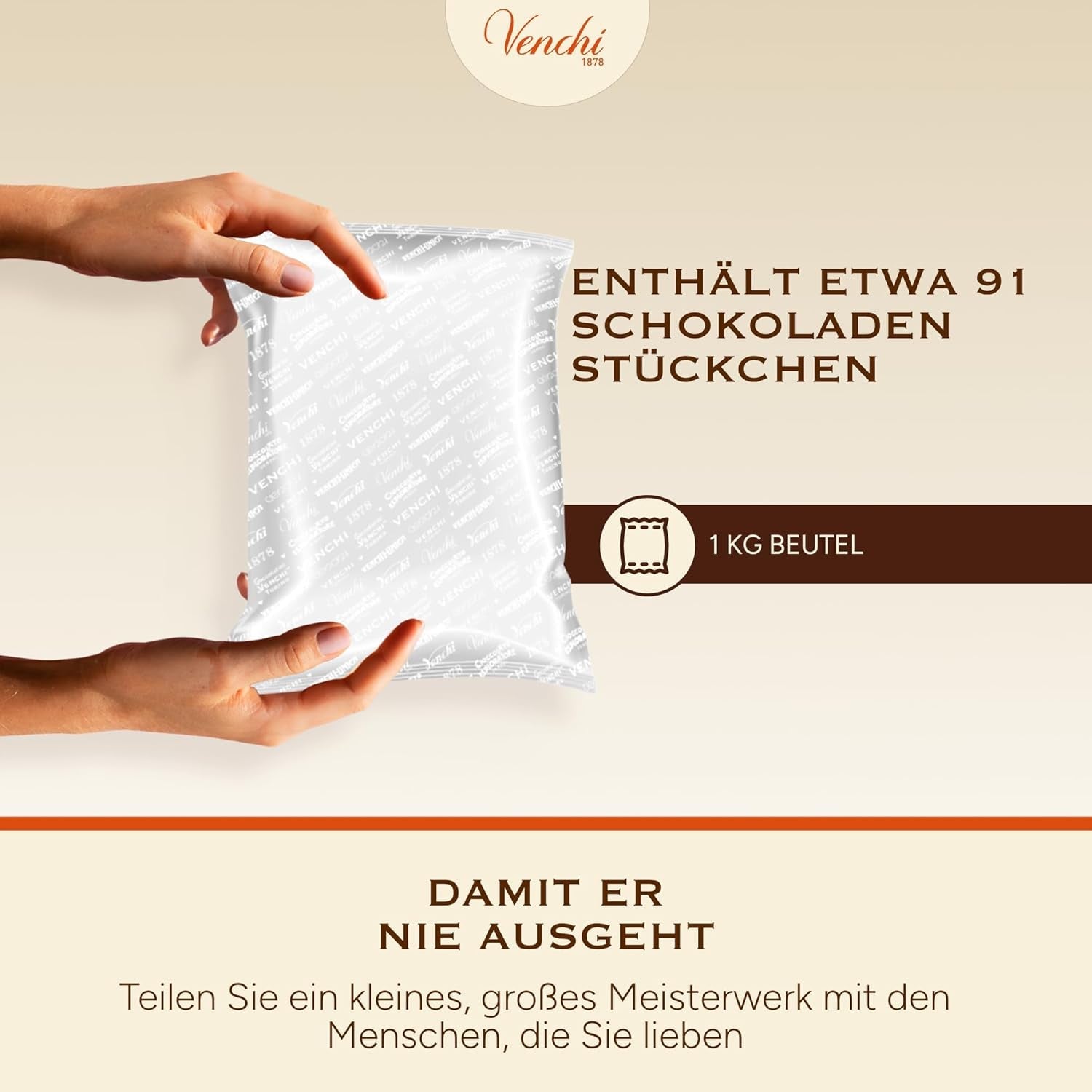 Venchi - Cremino Extra Black Chocolate - Ciocolată neagră cu pastă de migdale și „alune de pădure piemonteze IGP”, 1 kg, fără gluten, fără coloranți și fără conservanți