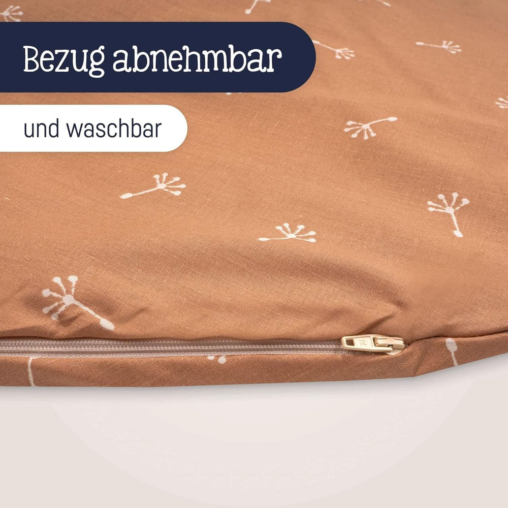 Julius Zöllner Pernă organică pentru alăptare 190 cm, umplutură 42 litri microperle Eps, fabricat în Germania Accesorii Hrana si Alaptare Bebe Naty Shop