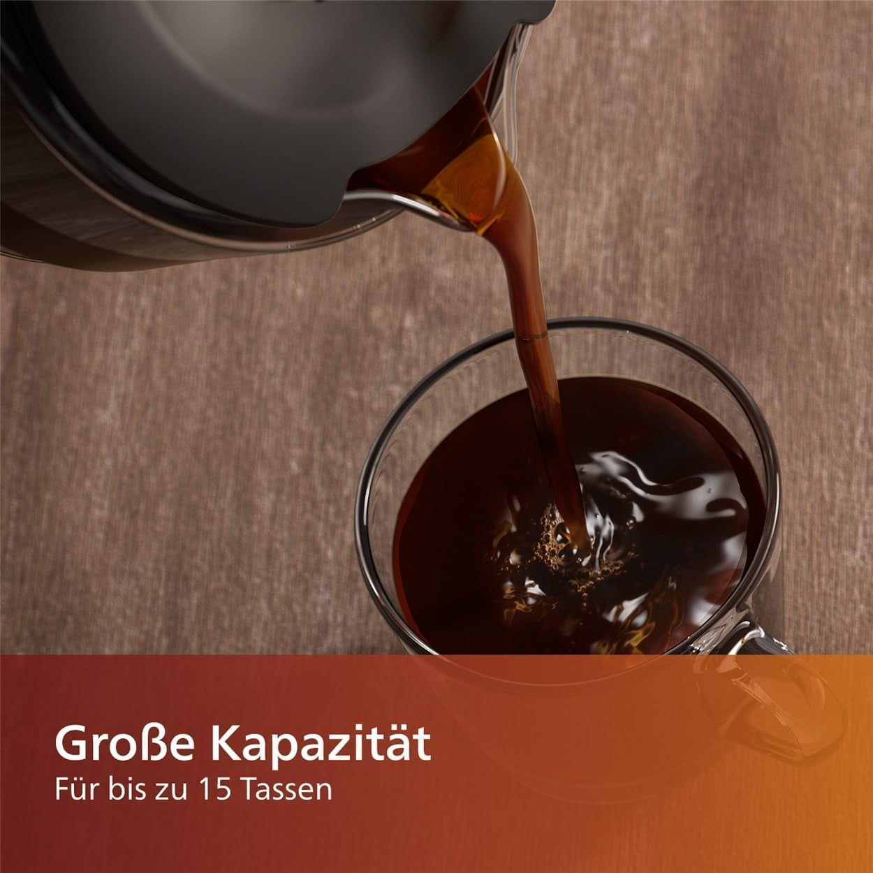Espressor Philips cu filtru – capacitate de 1,25 litri, până la 15 cești, Boil & Brew, negru/argintiu (HD5416/60)