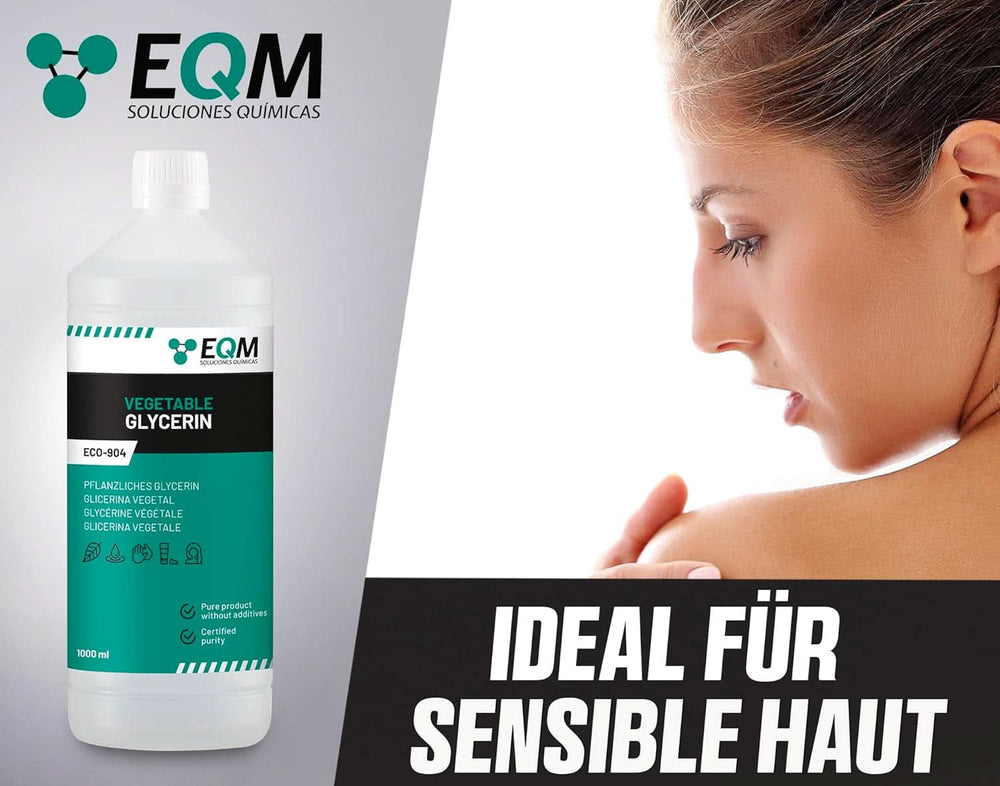 Glicerină vegetală, 100% naturală, hidratant natural pentru păr și piele, ideal pentru săpunuri, șampoane, creme, 1 litru Duș și baie Naty Shop