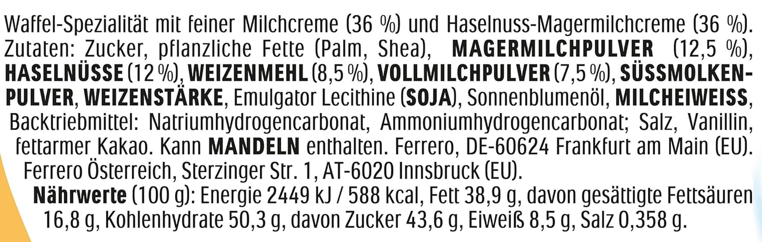 Kinder Happy Hippo Hazelnut – Specialitate crocantă de napolitane cu lapte și cremă de alune – Dulciuri pentru Carnaval și Mardi Gras – 1 pachet conținând 5 batoane individuale a câte 20,7 g fiecare