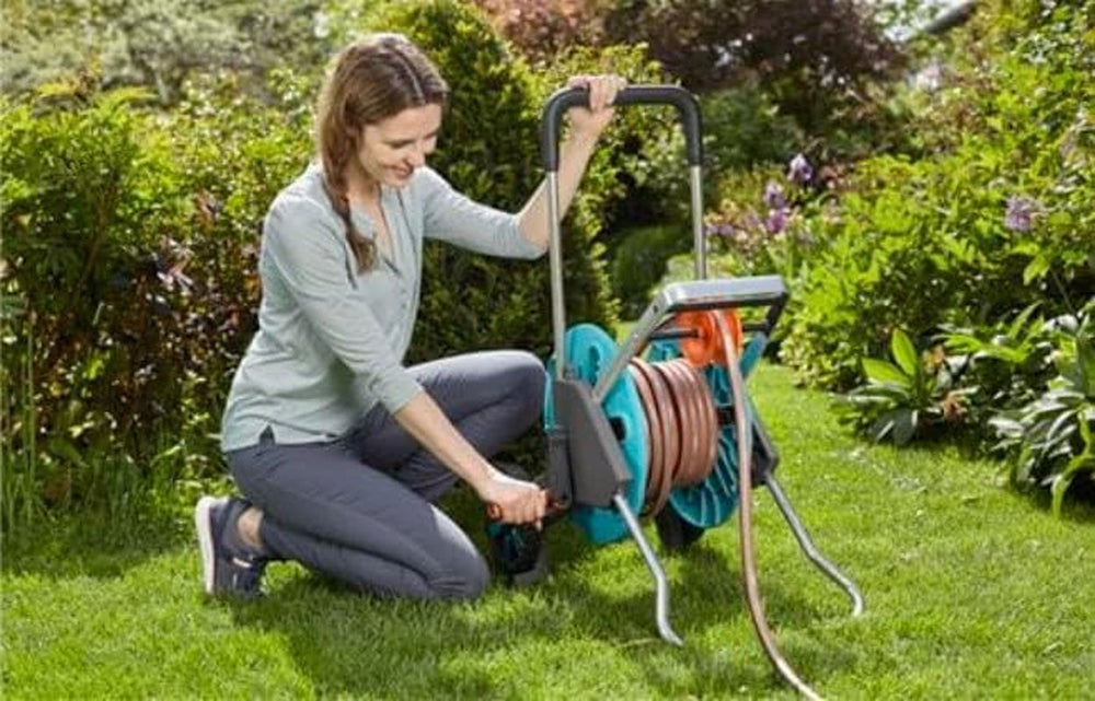 Cărucior pentru furtun GARDENA CleverRoll S, rolă pentru furtun, depozitare compactă (18500-20)