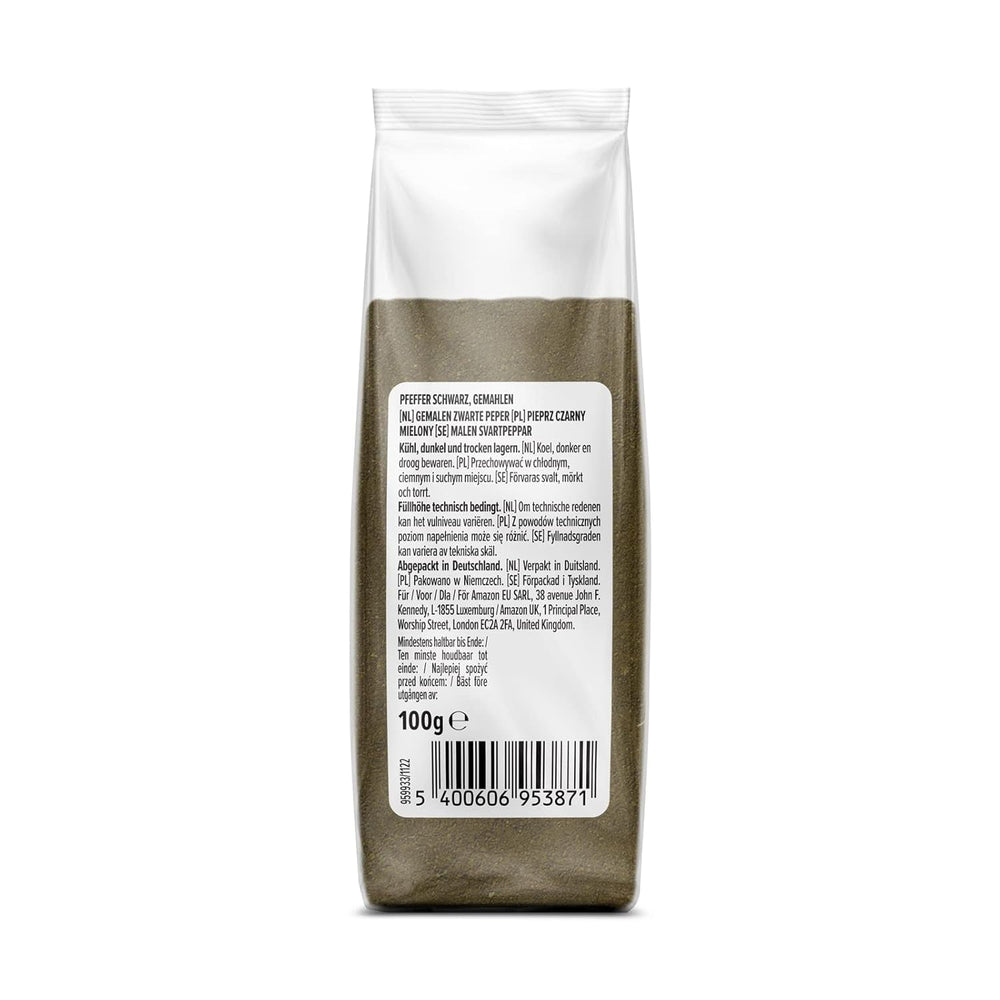 by Amazon Schwarzer Pfeffer gemahlen, 100g