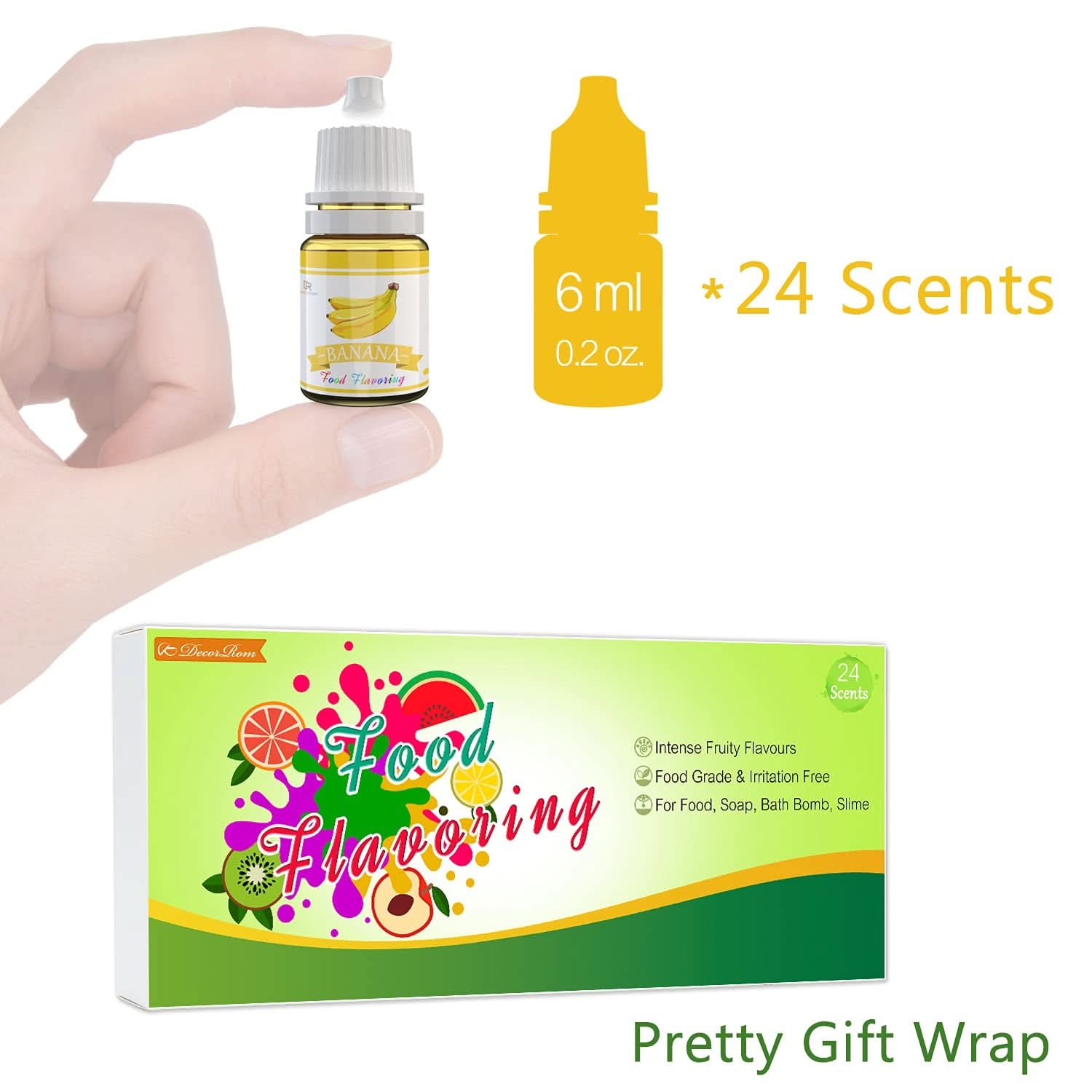 Set 24 arome alimentare concentrate, 24 x 6 ml Arome Naty Shop