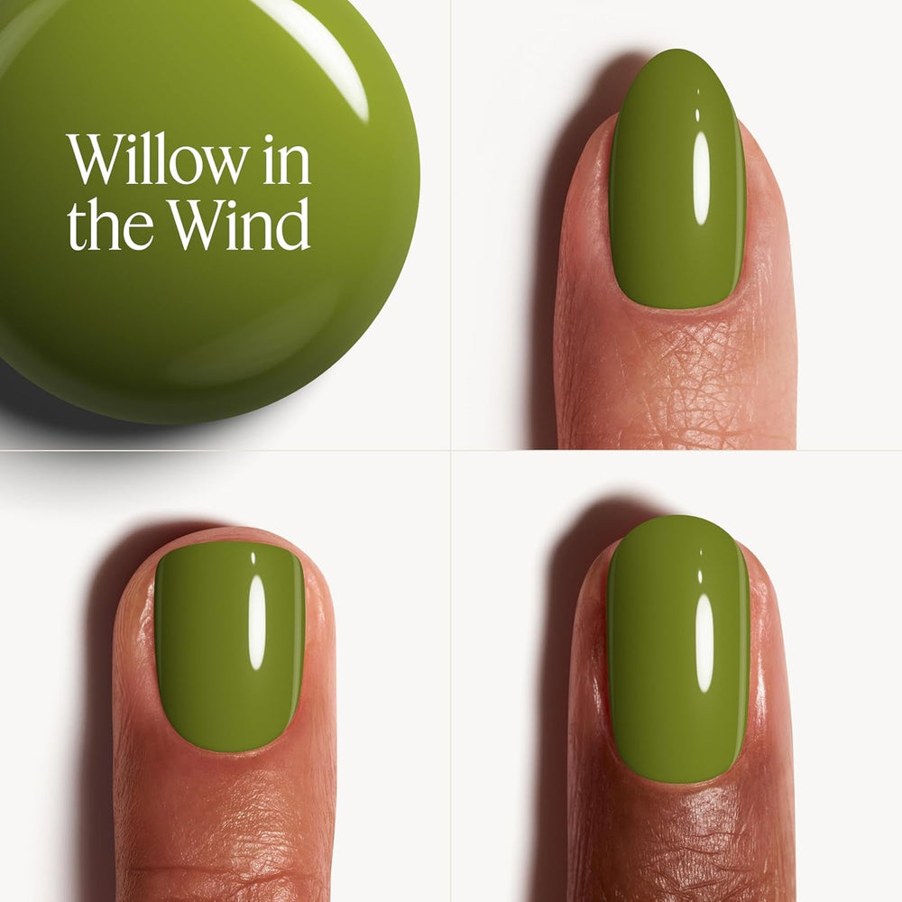 Oja Essie cu finisaj cremos pentru unghii intens colorate, nr. 823 willow in the wind, verde, 1 x 13,5 ml
