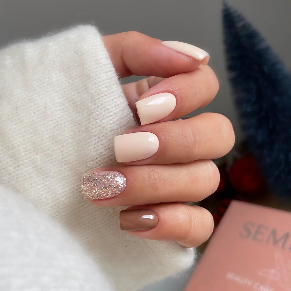 Oja UV Semilac 260 Light Gold 7ml Colecția Platinum