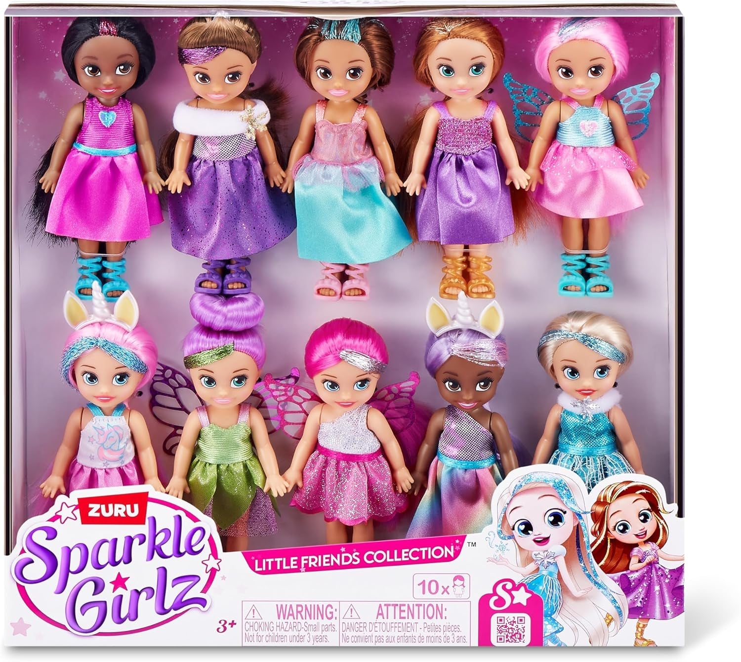 -Păpuși-4,7"-Set de colecție Fantasy Little Friend de 10