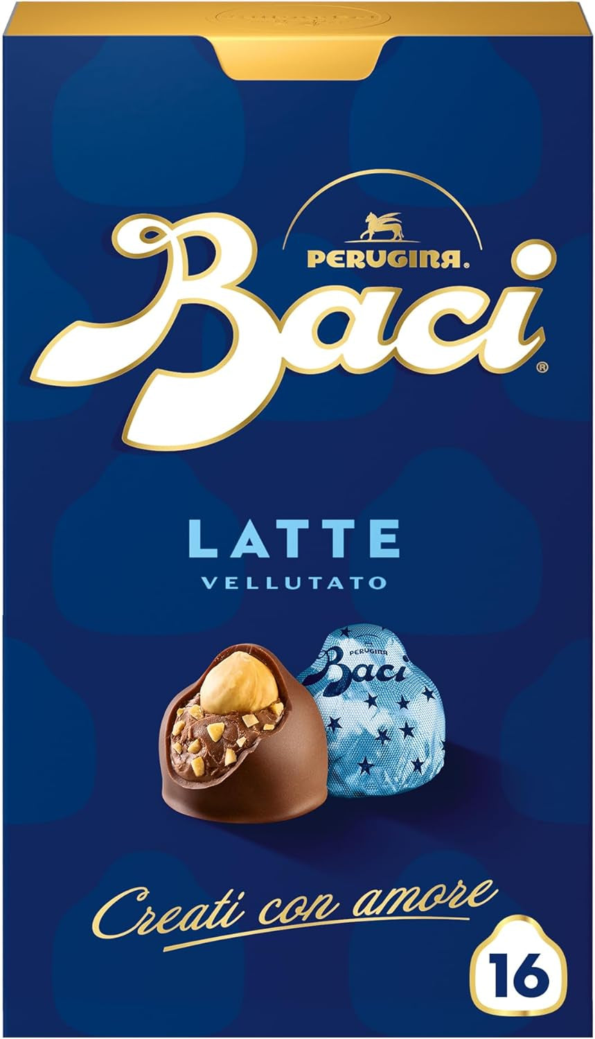 Ciocolate cu umplutură de ciocolată cu lapte și alune, cutie 200g