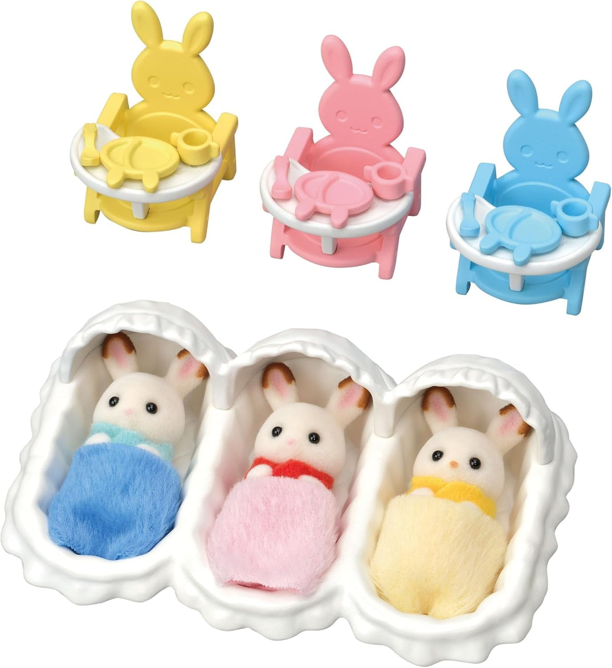 Sylvanian Families L5532 Kit de început pentru tripleți - Set de joacă pentru casă de păpuși