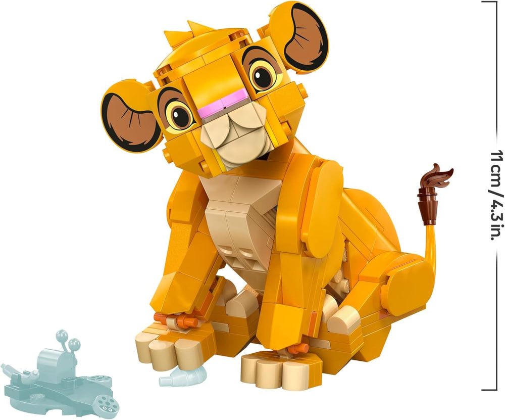LEGO ǀ Disney Simba, das Löwenjunge des Königs, Bauspielzeug für Kinder, Fantasy-Spielset mit Löwenfigur, Coole Geschenkidee für Mädchen und Jungen ab 6 Jahren, Kinderspielzeug 43243