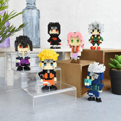 Bandai - Nanoblock - Kakashi Hatake - Mini-Bausteinfigur - Konstruktionsspiel - Bausatz für Manga-Pixel-Figur - NBCC137