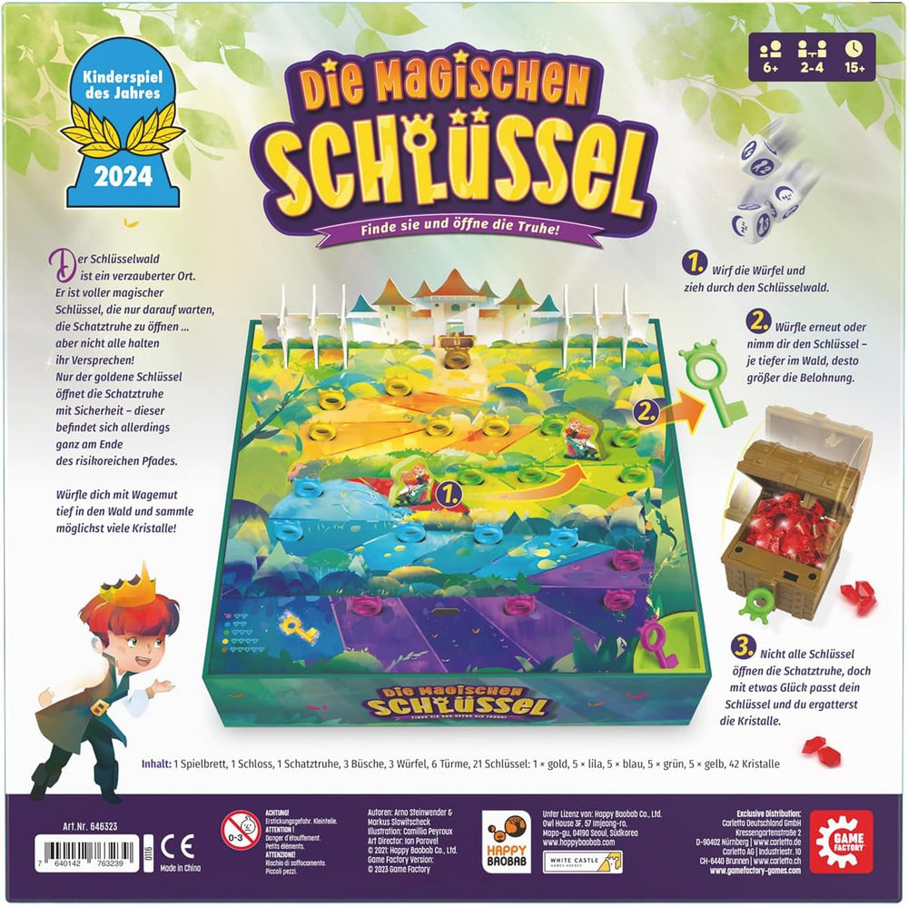Game Factory 646323 Cheile Magice, Joc de Zaruri Încântător pentru Copii cu Vârsta de 6 Ani și Peste, Joc de Familie pentru 2-4 Jucători, Jocul Anului 2024 pentru Copii