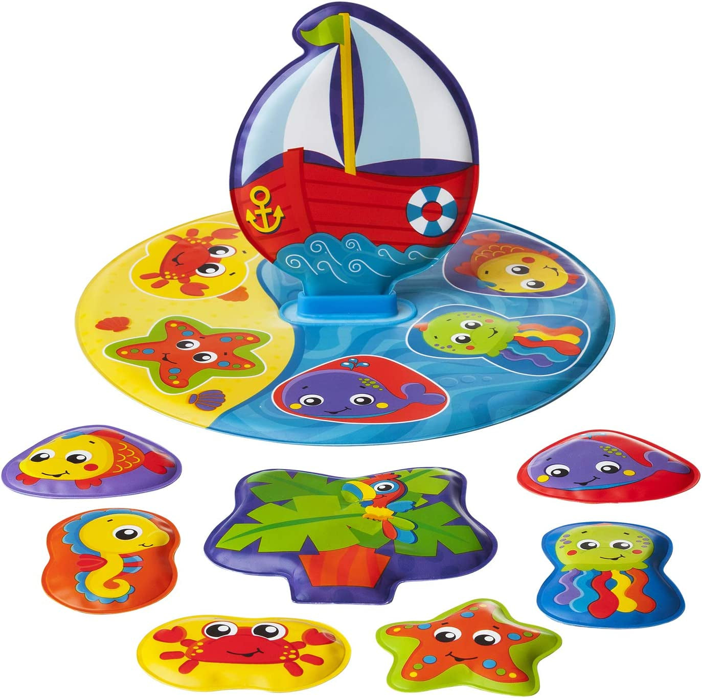 Playgro carte de baie - Jucării de apă - Jucării pentru copii - Jucării - Copii mici - Jucării de apă pentru copii - Carte de baie pentru copii - colorată Jucarii Bebe Naty Shop Baie puzzle