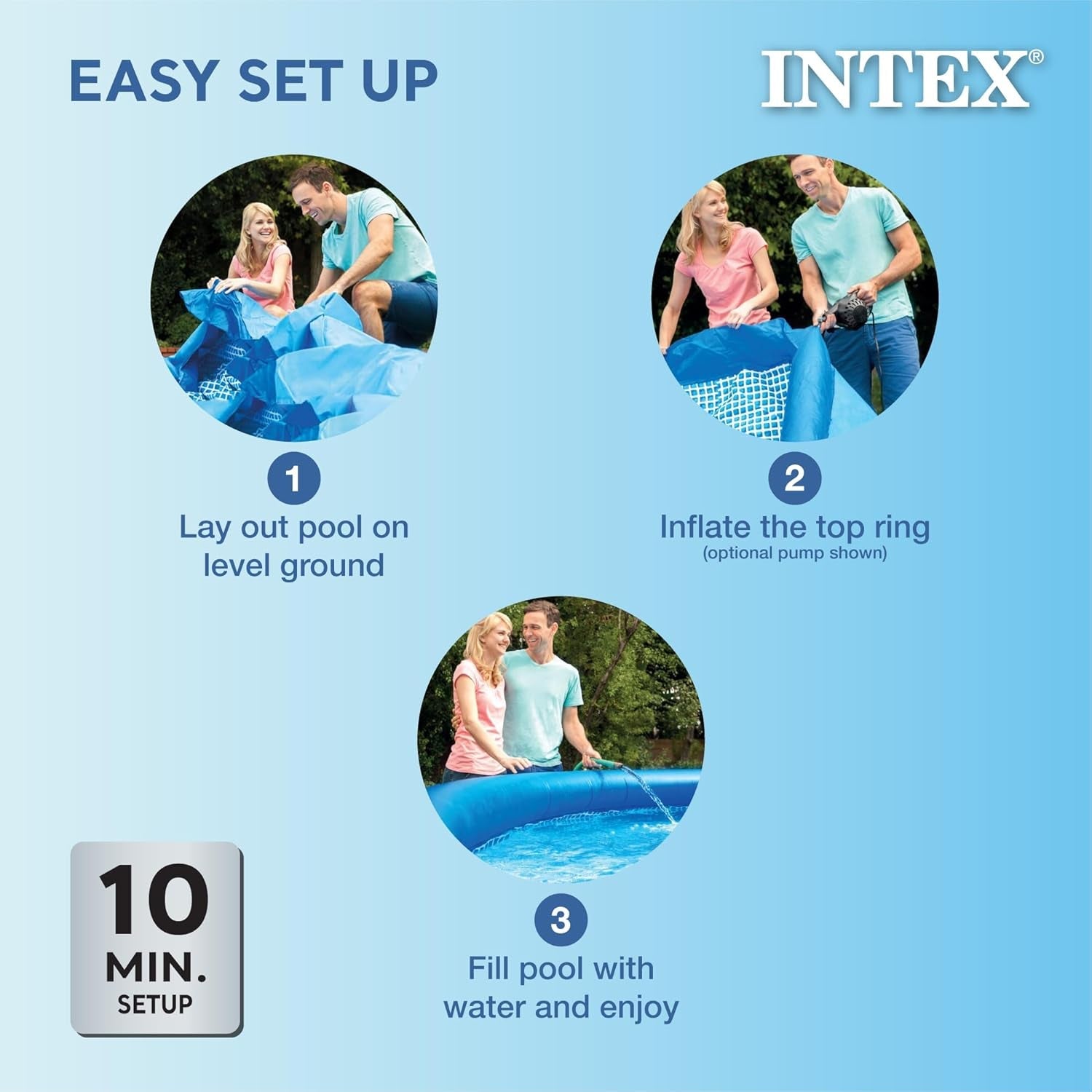 Piscină supraterană Intex Easy Set, 305 x 76 cm, albastră, 28120NP