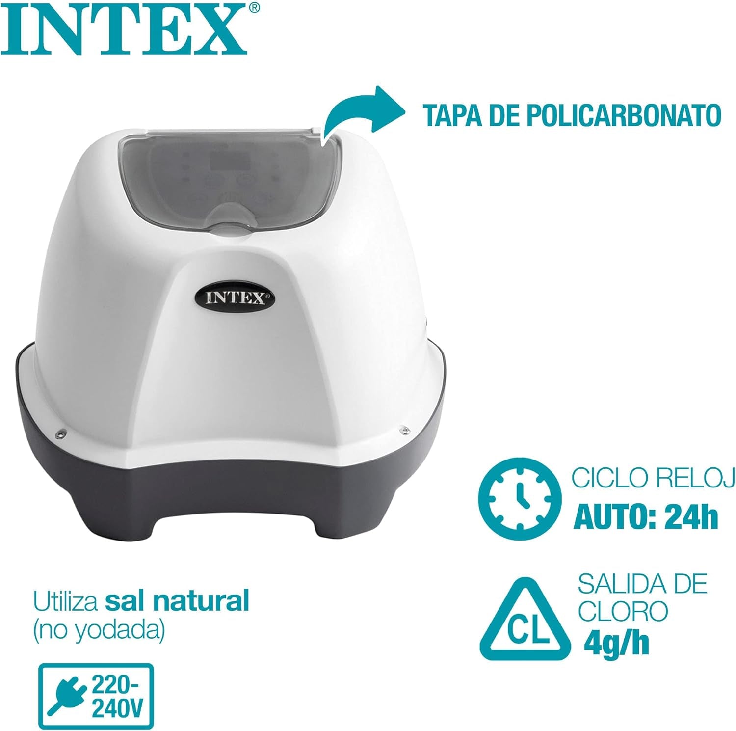 Sistem de acvariu cu apă sărată Intex Krystal Clear 230V CG-26664