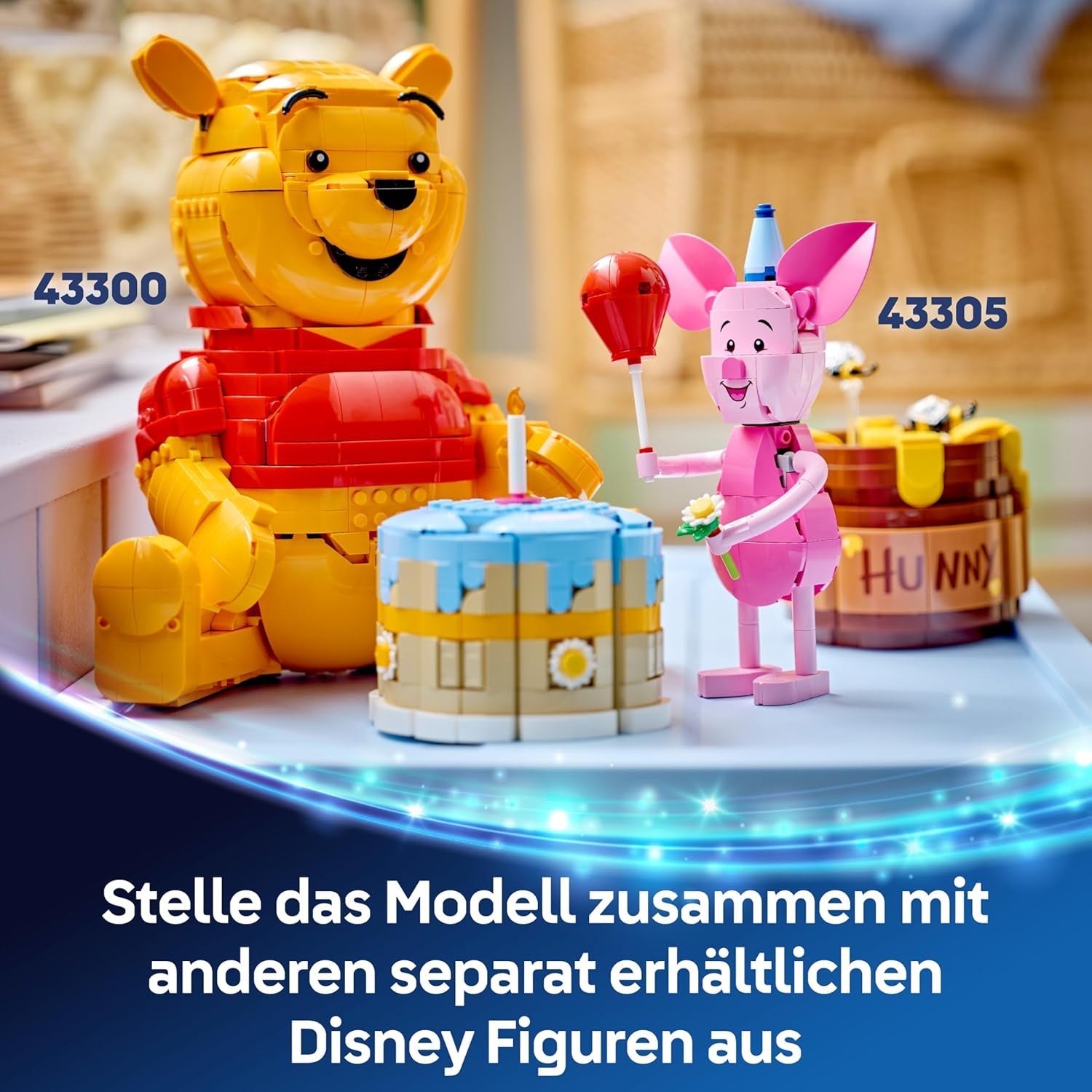 LEGO | Disney Ferkels Geburtstagsspaß - Spielzeug mit niedlicher Tierfigur, Geburtstagskuchen & Sammler Minifigur - Geschenkidee für Mädchen ab 9 Jahren & Fans - 43305
