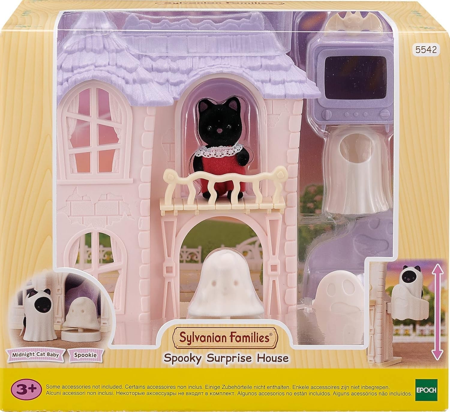 Sylvanian Families 5542 Casă bântuită înfricoșătoare - Set de joacă pentru casă de păpuși