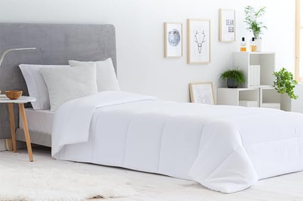 Cuvertură, plapumă 3001 din fibră antiacarieni, toamnă-iarnă, 300 G/M², alb (toate dimensiunile disponibile) (pat 105/120-180 X 220 Cm) Plapumi si pilote Naty Shop