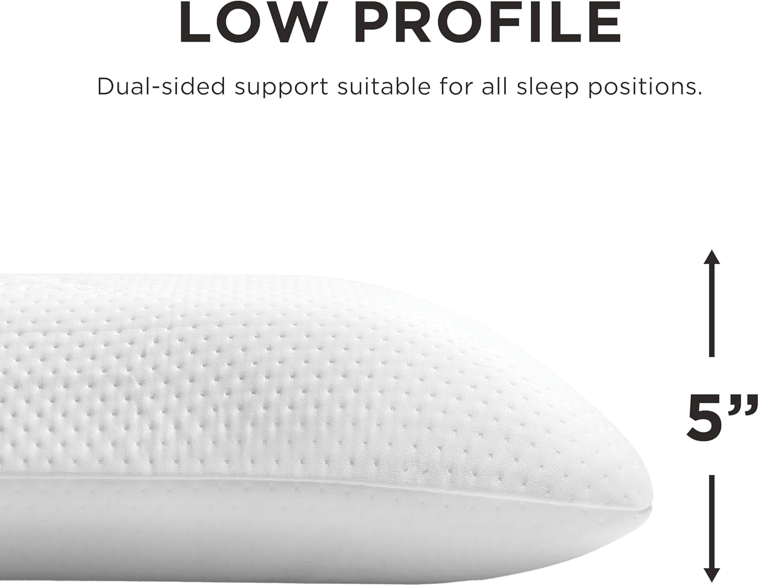 TEMPUR-PEDIC Pernă Symphony Fabricată din spumă cu memorie, Luxuriantă, Moale, Standard, Albă Perne standard Naty Shop