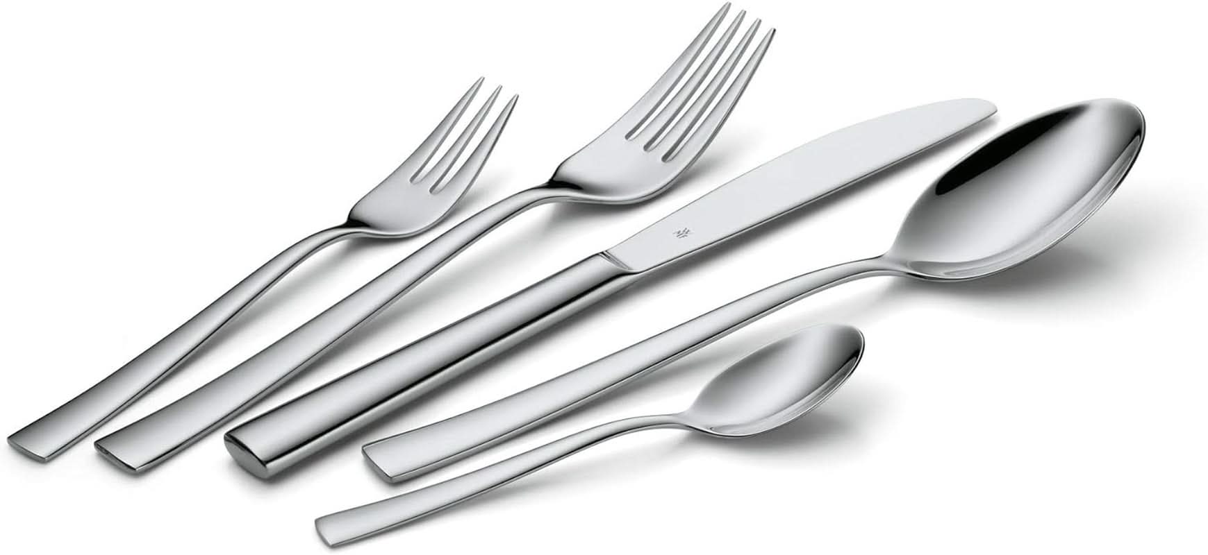 WMF Philadelphia set de tacâmuri pentru 12 persoane, 60 de piese, cuțite monobloc, oțel inoxidabil Cromargan Bucatarie Naty Shop