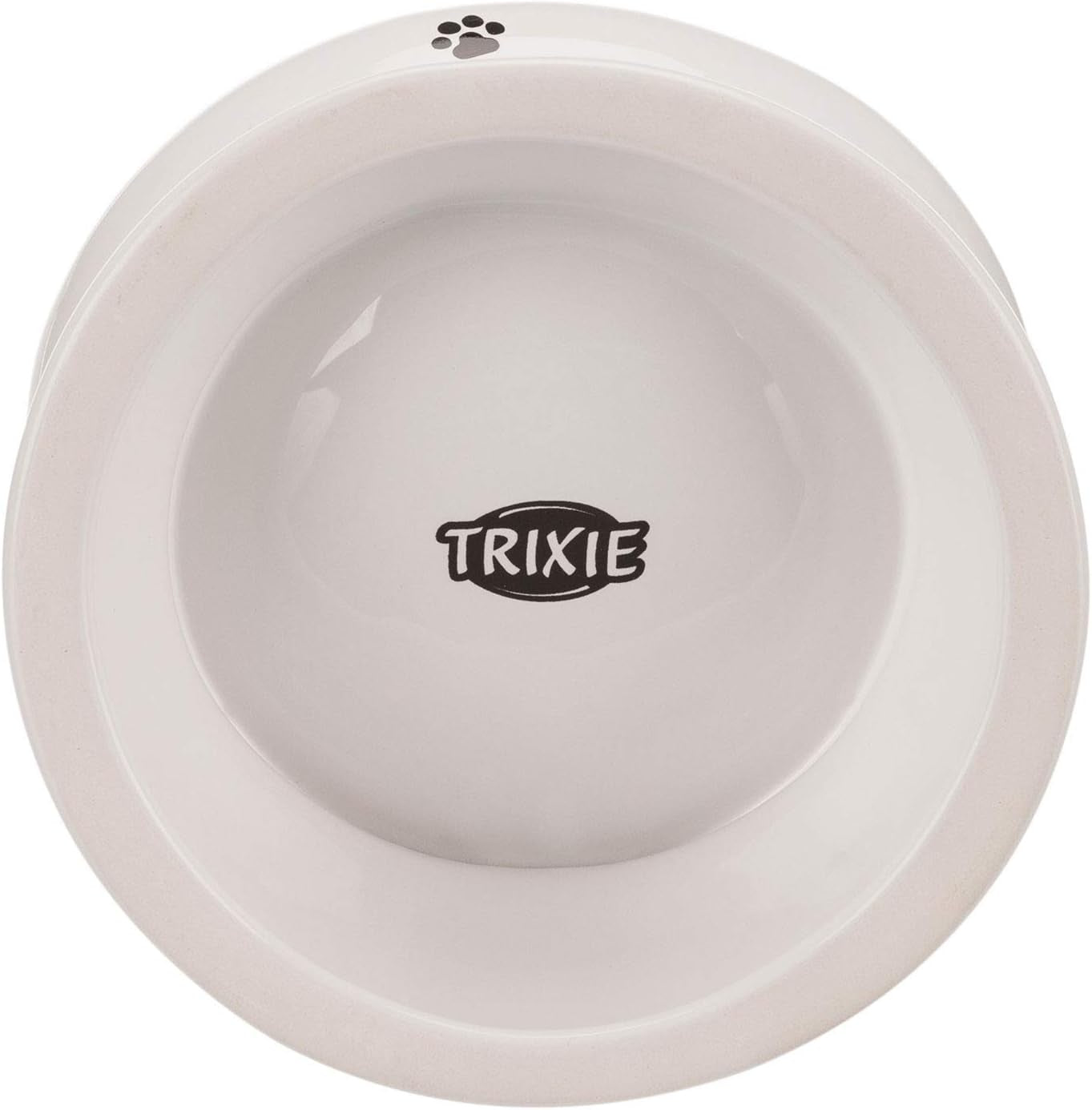 Stație de hrănire pentru pisici Trixie, ceramică, albă
