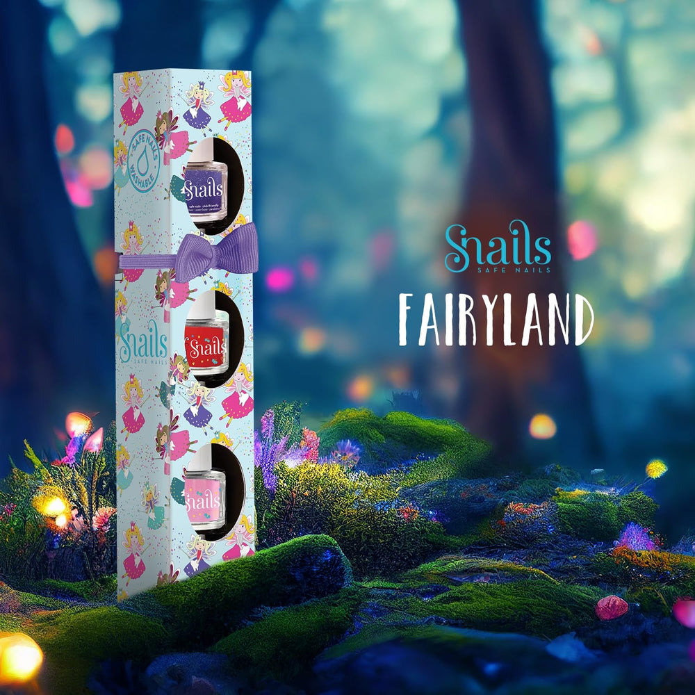 Set cadou ojă pentru copii Snails 510421, Mini Fairy 3x5ml, pe bază de apă, lavabilă, sigură, vegană