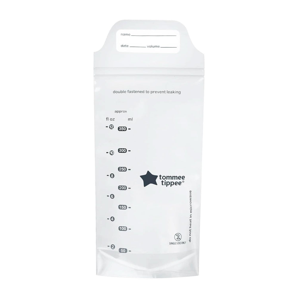 Tommee Tippee Closer to Nature Pungi pentru depozitarea laptelui matern, pre-sterilizate, 350 ml Accesorii Hrana si Alaptare Bebe Naty Shop