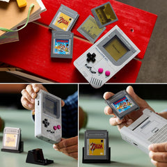LEGO Super Mario Game Boy - Modellbau für Erwachsene - Nintendo Modell mit 2 Spielmodulen inkl. Zelda sowie Ständer - Retro Geschenk zum Vatertag für Gaming Fans - 72046