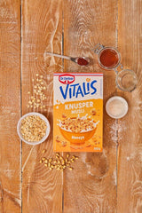 Dr. Oetker Vitalis Crunchy Honeys: Musli crocant cu miere, pentru micul dejun și gustări, pachet de 5 (5 x 600g)