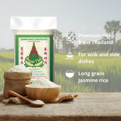 ROYAL THAI RICE - Orez cu bob lung și parfumat cu iasomie - 10 x 1 KG - Pachet multiplu