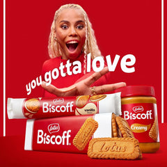 Lotus Biscoff | Pachet Variat de Biscuiți Dubli | 3 Varietăți: Cremă Biscoff, Vanilie și Aromă de Ciocolată | 5 Biscuiți Dubli per Pachet | Ingrediente de Origine Naturală | Fără Coloranți | 16 x 50g | 800g