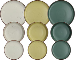 Ardenne, Geschirrset 18 Teile für 6 Personen, Porzellan, multicolor