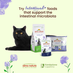 Almo Nature Functional - Intestinal Help - Hrană umedă pentru pisici adulte și mature cu intestine sensibile - cu carne de pasăre - susține microbiomul - 70 g (pachet de 30)