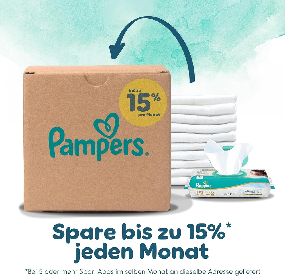 Scutece Pampers Harmony mărimea 6, 144 scutece, 13 kg+, protecție delicată a pielii cu protecție 100% Pampers