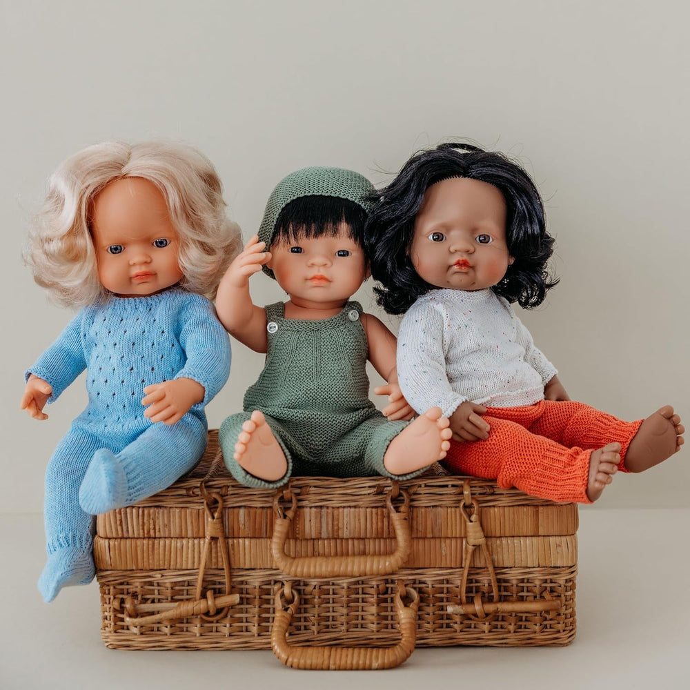 Miniland Babypuppe europäisches Mädchen 38cm-31052