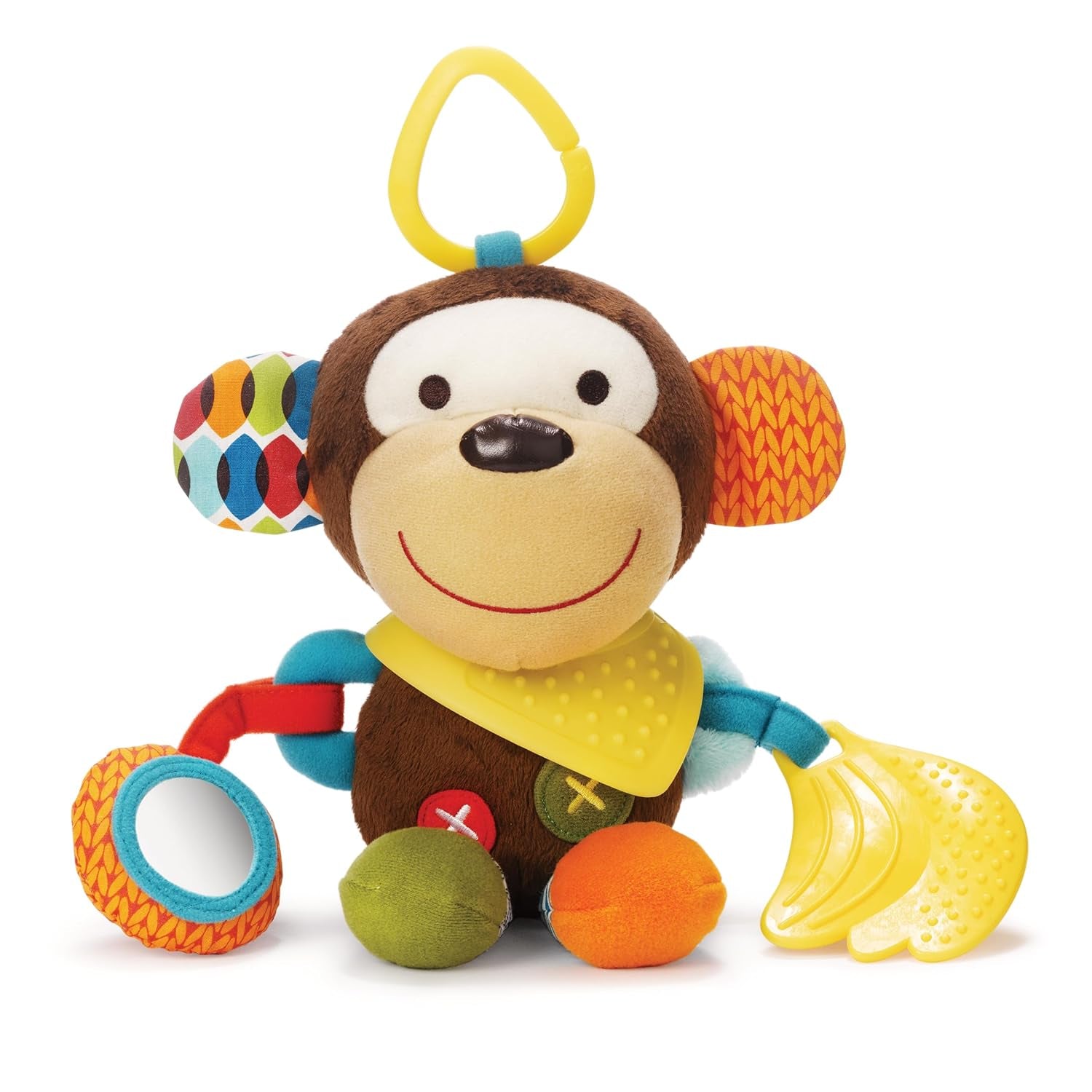 Skip Hop Bandana Buddies jucărie de activitate, jucărie moale pentru bebeluși și copii, multicoloră, elefant Jucarii Bebe Naty Shop Maimuță