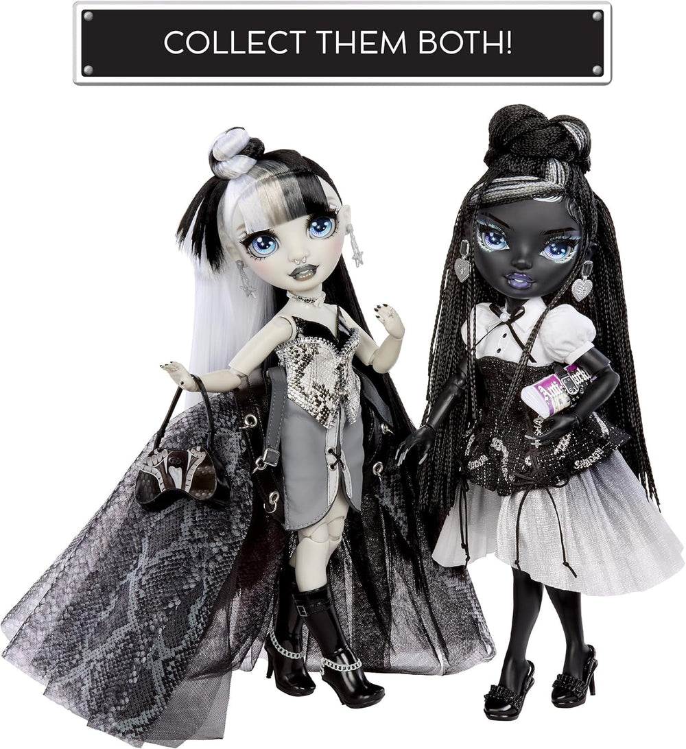 Rainbow High Shadow High Modepuppe – Shanelle Onyx – Schwarzes Haar, 28 cm Modepuppe mit Designer-Outfits, Geeignet für Sammler & Kinder von 6-12 Jahren