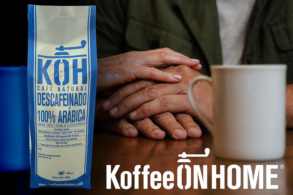 Entkoffeinierte Kaffeebohnen – 100% Arabica, Natürlich Geröstet, Wasserentkoffeiniert, 2 x 1kg Ganze Bohnen (2kg)