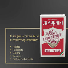 Orez original pentru risotto | Orez Campanini pentru risotto | 1000g | din Italia | Risotto-uri și supe