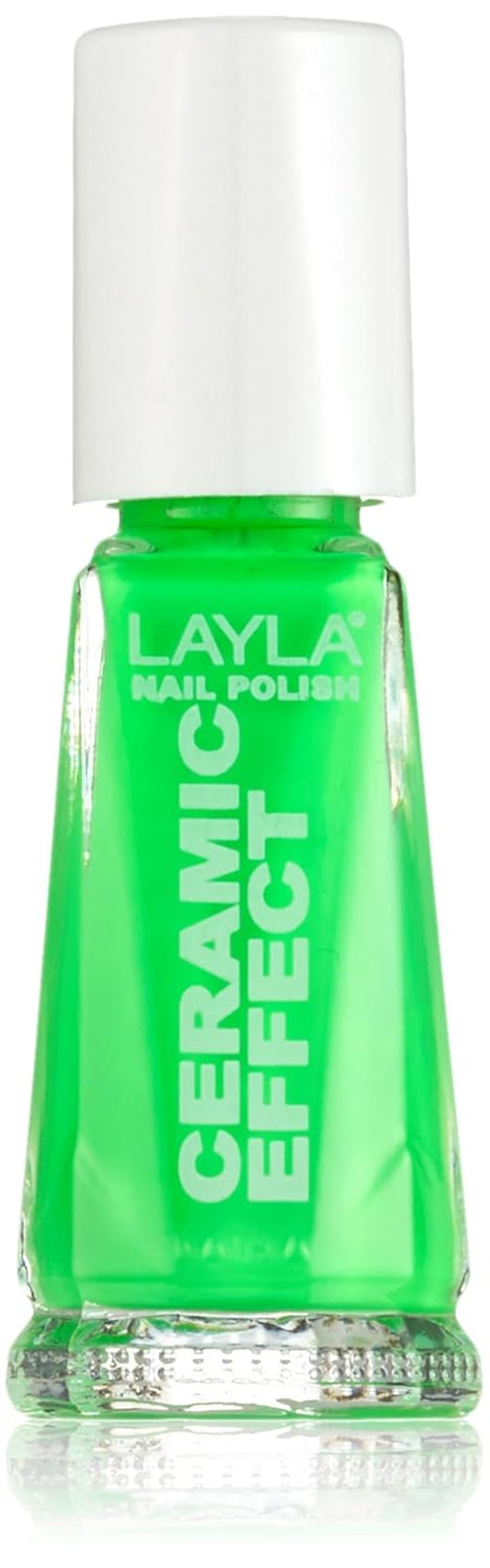 Cosmetics 1243R23-109 Ceramic Effect Nagellack - orange fluo, 1er pack (1 x 0.01 l)