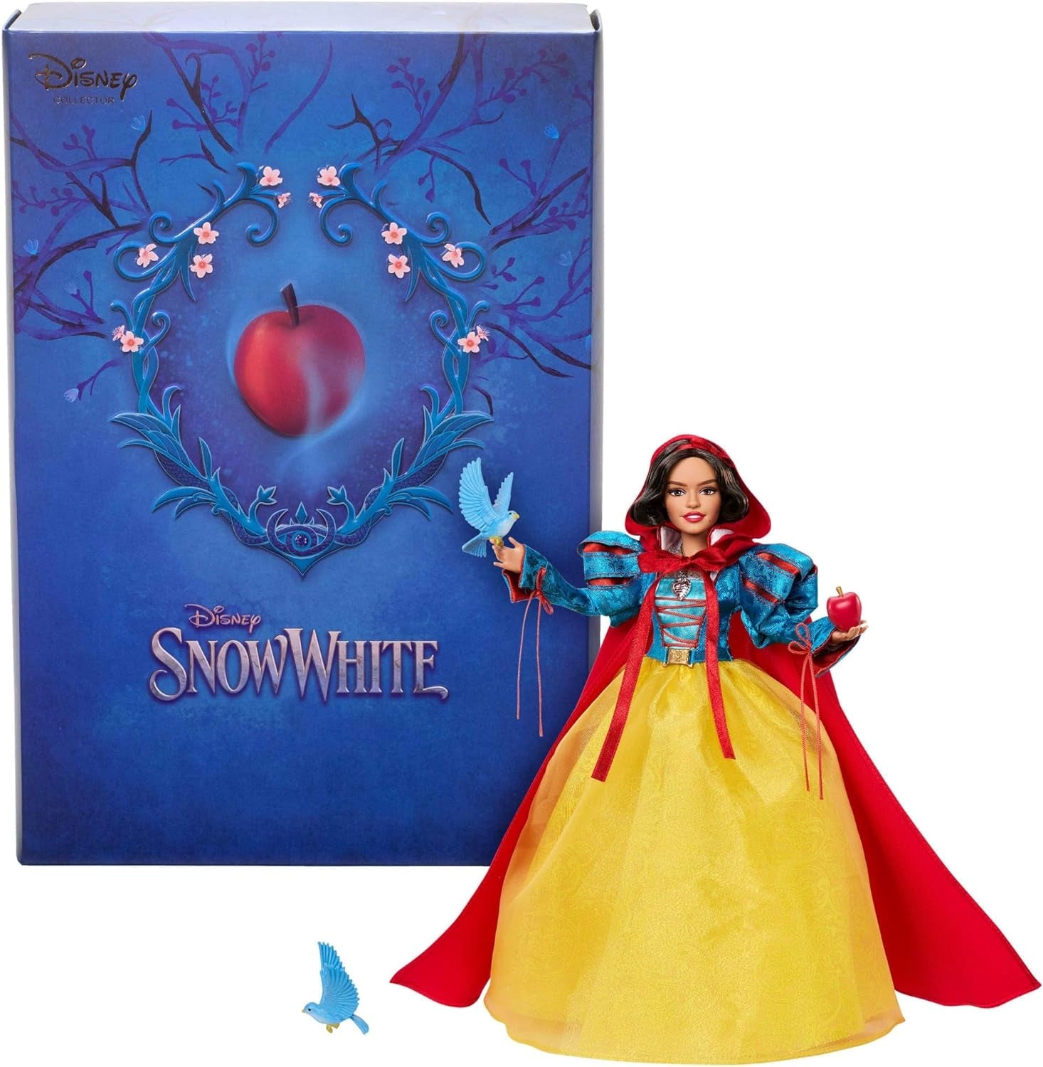 Mattel Disney Schneewittchen Sammelfigur-Modepuppe in charakteristischem Outfit, inspiriert vom Disney Live-Action-Film, Geschenke für Kinder und Sammler, HVY53