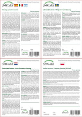 SAFLAX - Geschenk Set - Heilpflanzen - Echter Koreanischer Ginseng - 10 Samen - Mit Geschenk- / Versandbox, Versandaufkleber, Geschenkkarte Und Anzuchtsubstrat - Panax Ginseng
