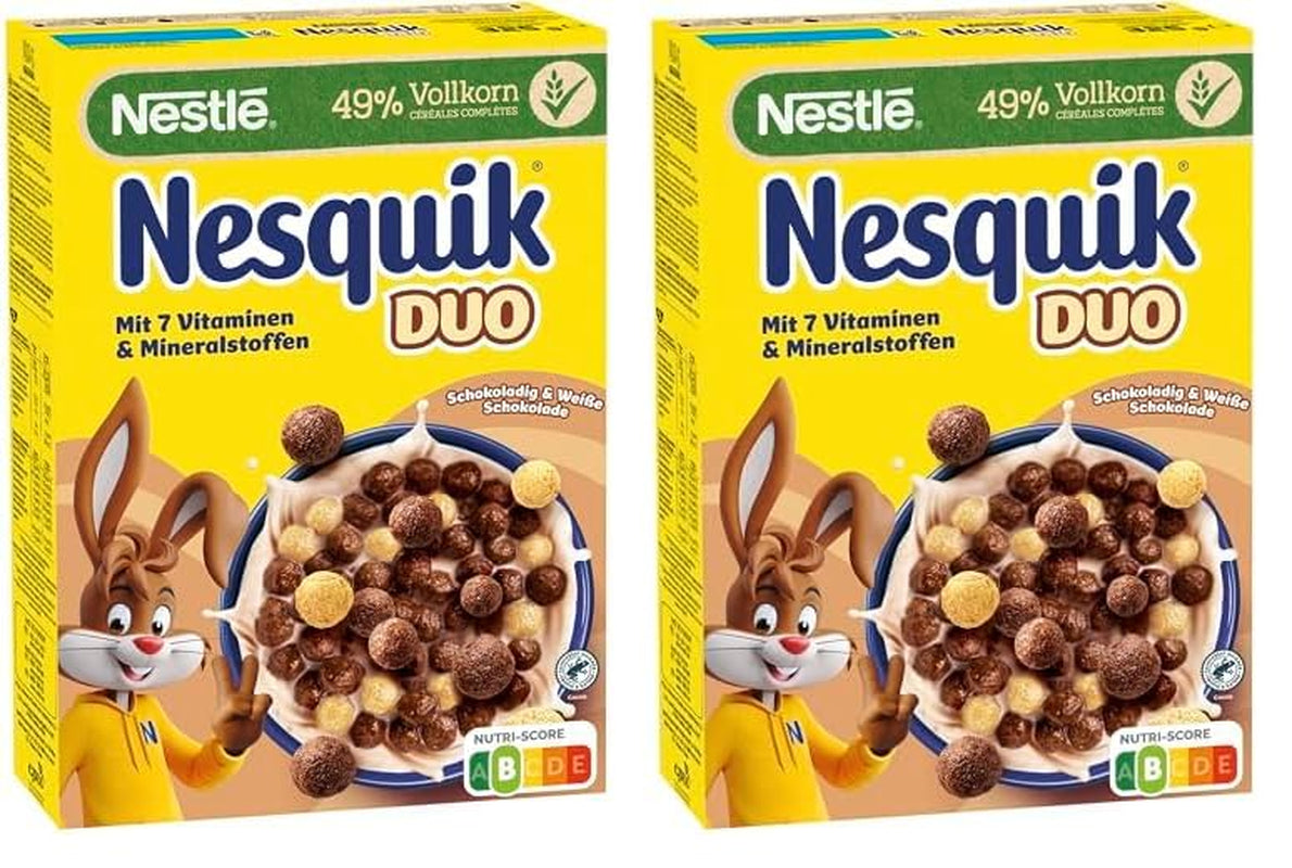 Cereale NESTLÉ Duo, cereale cu ciocolată brună și albă și cereale integrale (1 x 325 g)